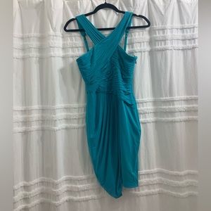 BCBG MAX AZRIA Helyn Turquoise Dress S